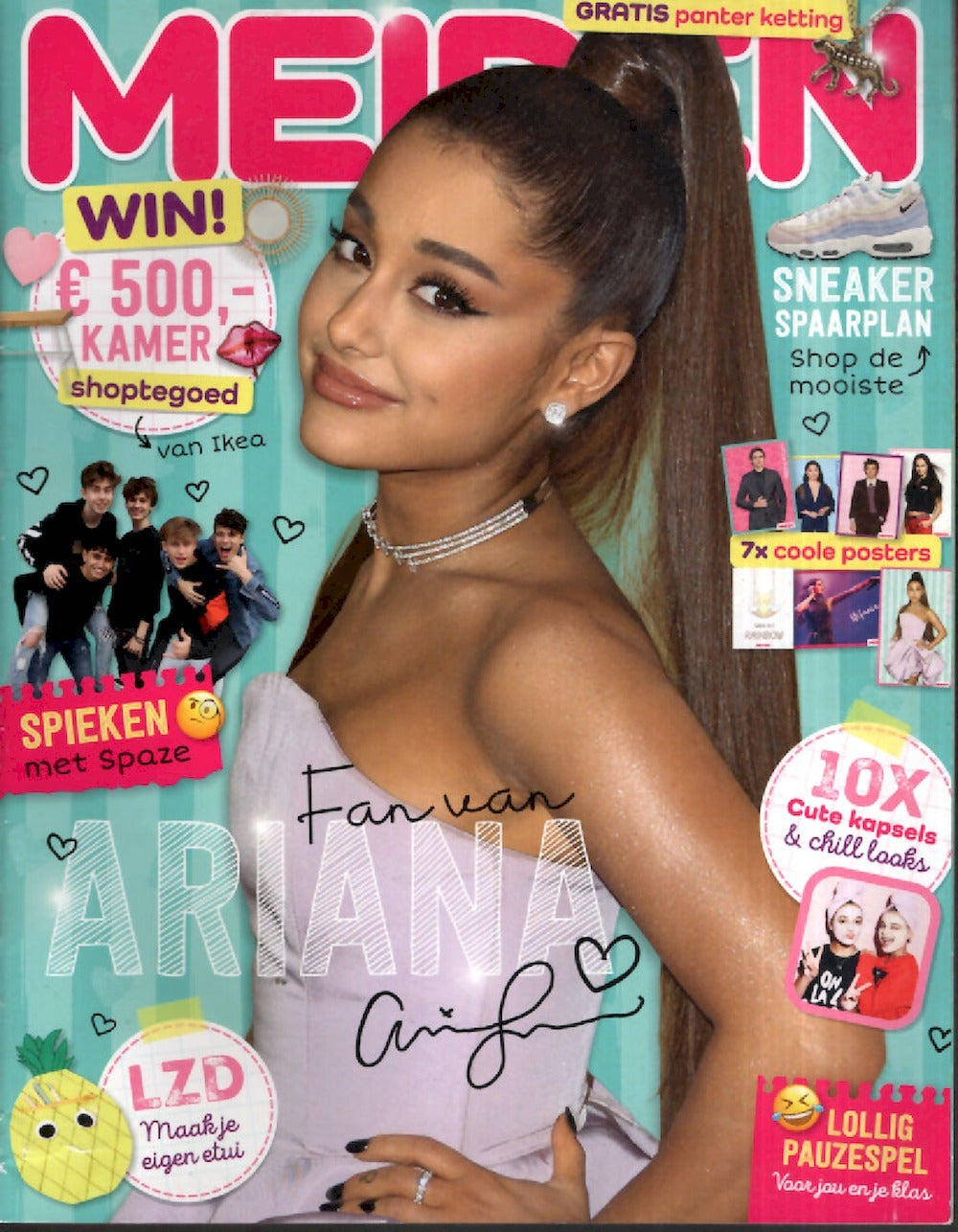 Meiden Magazin Niederlande 2020-09 Ariana Grande Stefania + Poster