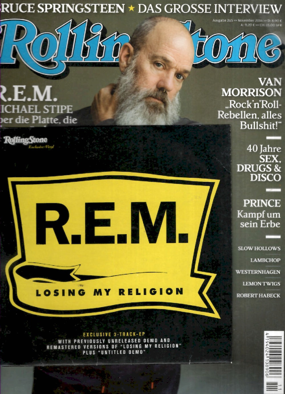 Rolling Stone Magazin Deutschland 2016-11 REM Michael Stipe + Vinyl