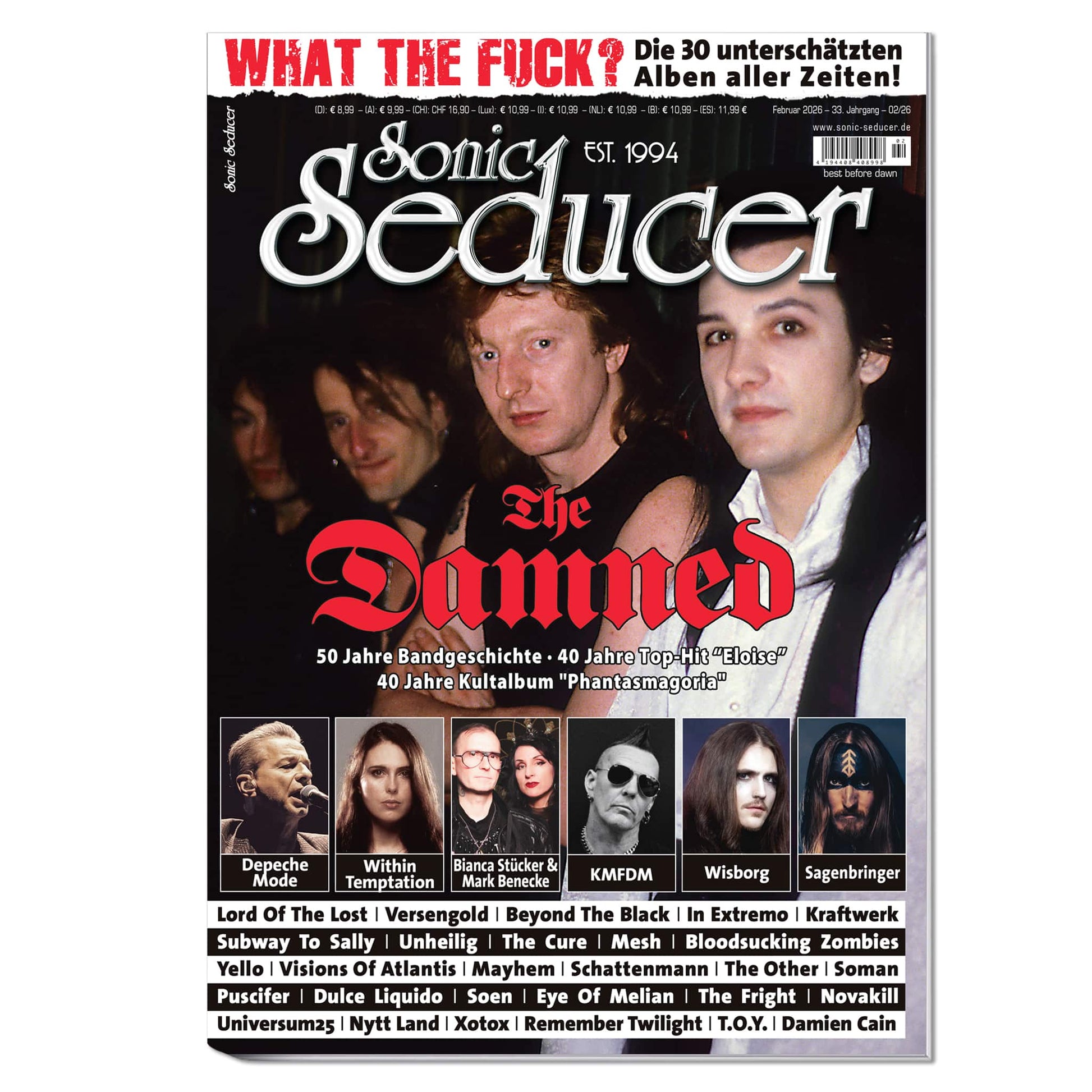 Sonic Seducer Magazin Deutschland 2026-02 The Damned Depeche Mode Within Temptation