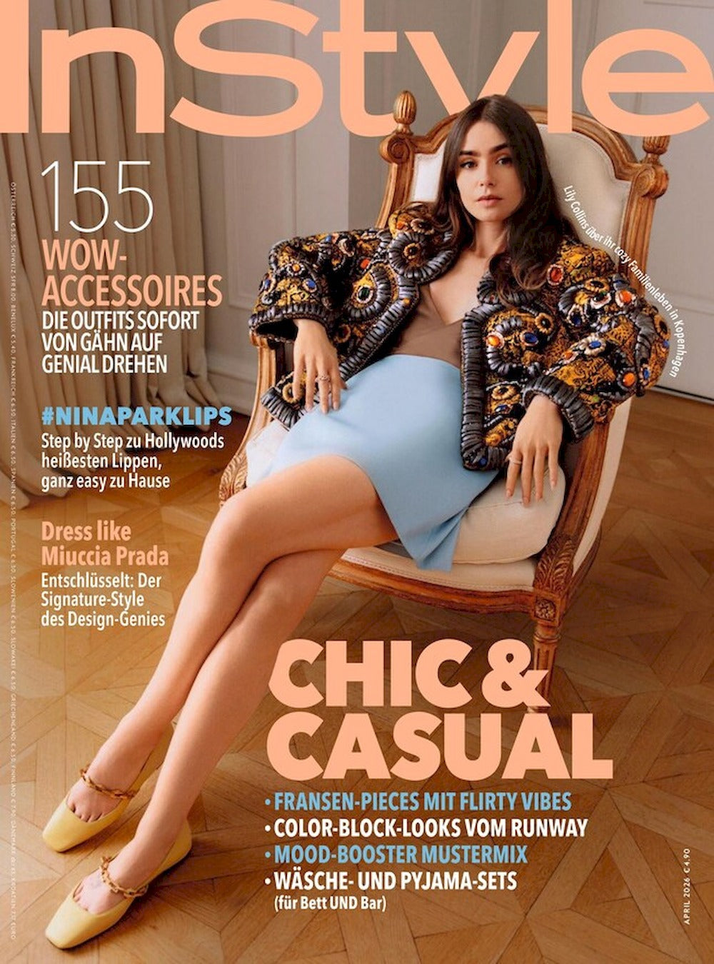 InStyle Magazin Deutschland 2026-04 Lily Collins Jacob Elordi