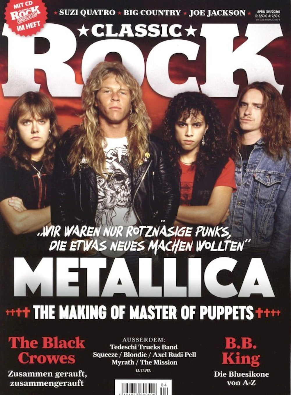 Classic Rock Magazin Deutschland 2026-04 Metallica The Black Crowes #148