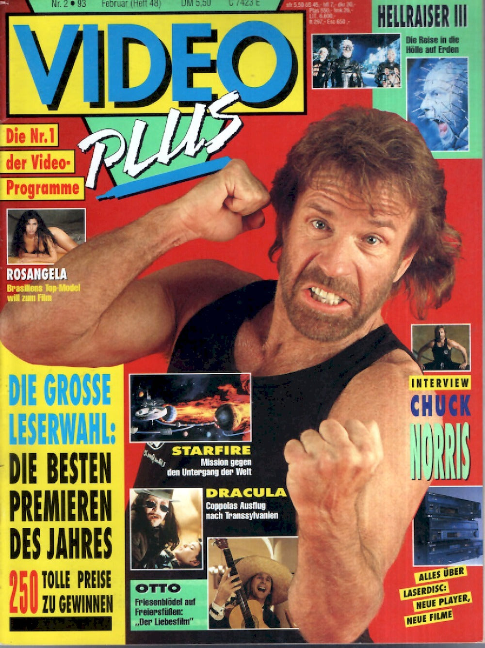 Video Plus Magazin Deutschland 1993-02 Chuck Norris