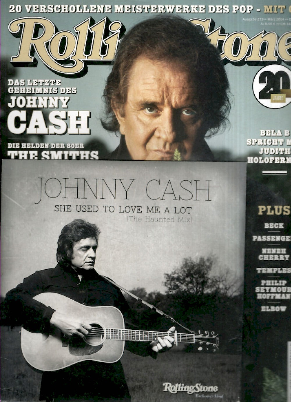 Rolling Stone Magazin Deutschland 2014-03 Johnny Cash #233 + Vinyl
