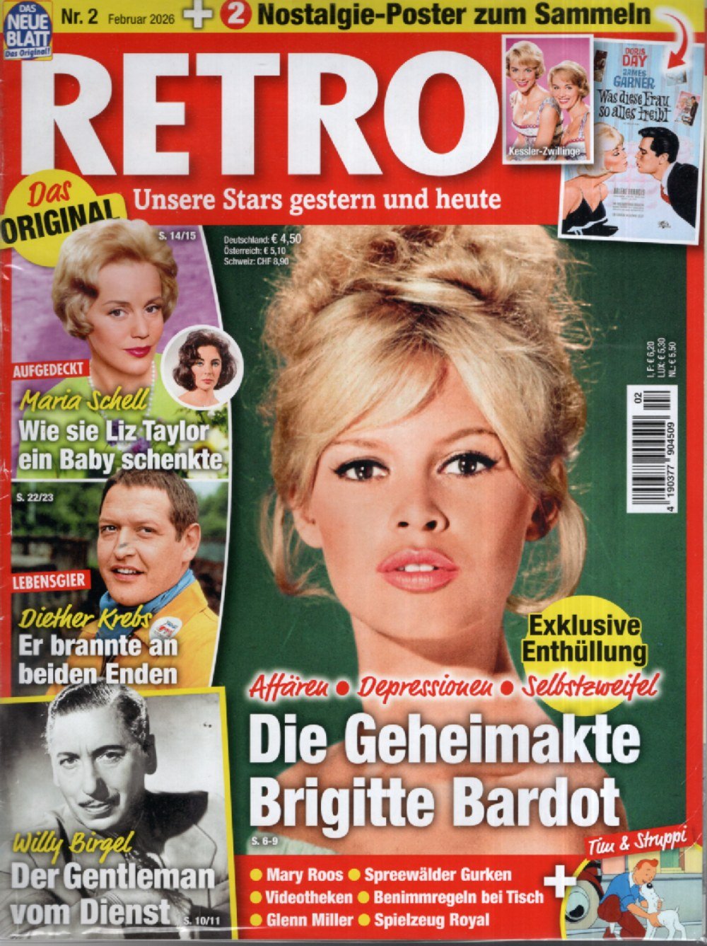 Retro Magazin Deutschland 2026-02 Brigitte Bardot