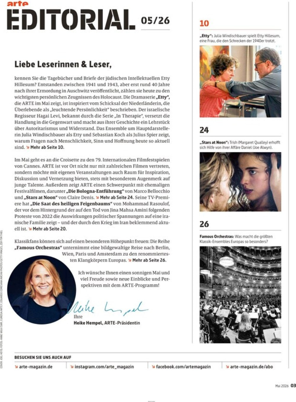 Arte Magazin Deutschland 2026-05 Julia Windischbauer