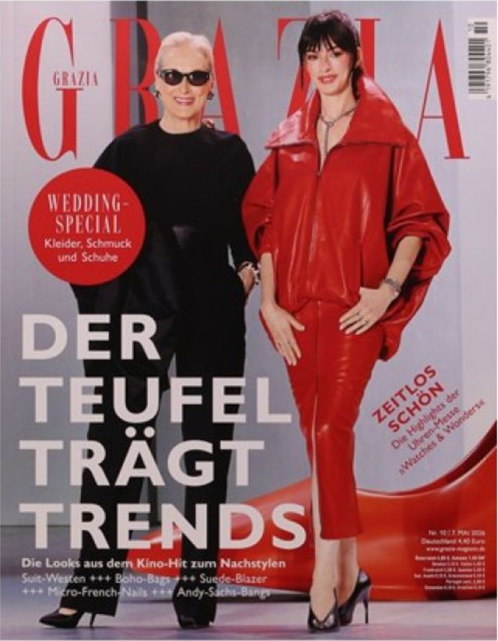 Grazia Magazin Deutschland 2026-10 Meryl Streep Anne Hathaway