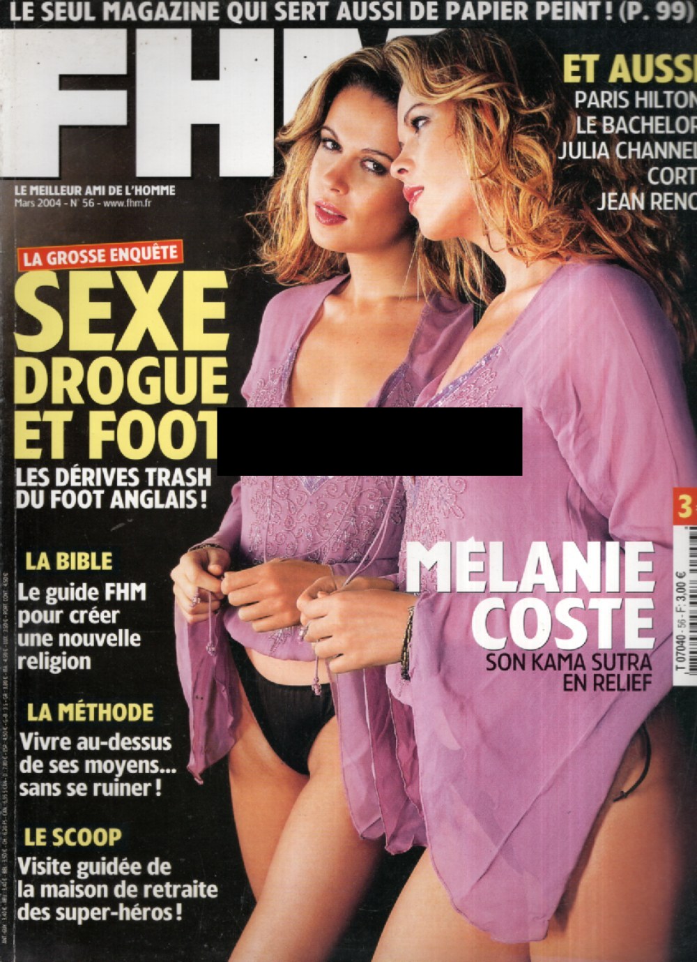 FHM Magazin Frankreich 2004-03 Melanie Coste Paris Hilton Julia Channel Jean Reno #56