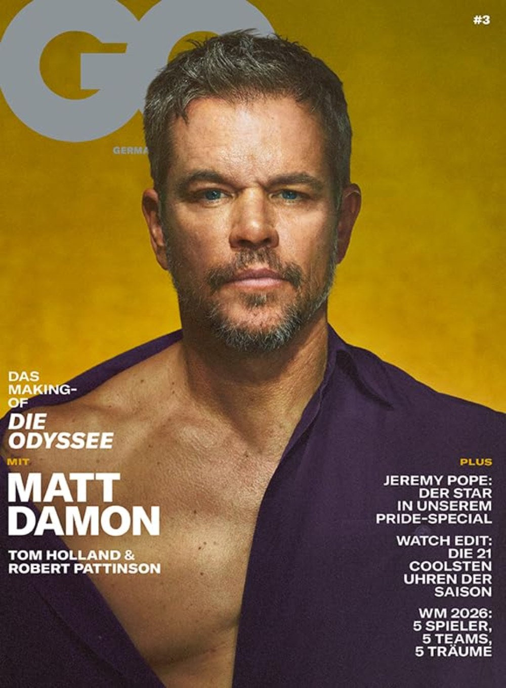 GQ Magazin Deutschland 2026-03 Matt Damon Tom Holland Robert Pattinson Jeremy Pope