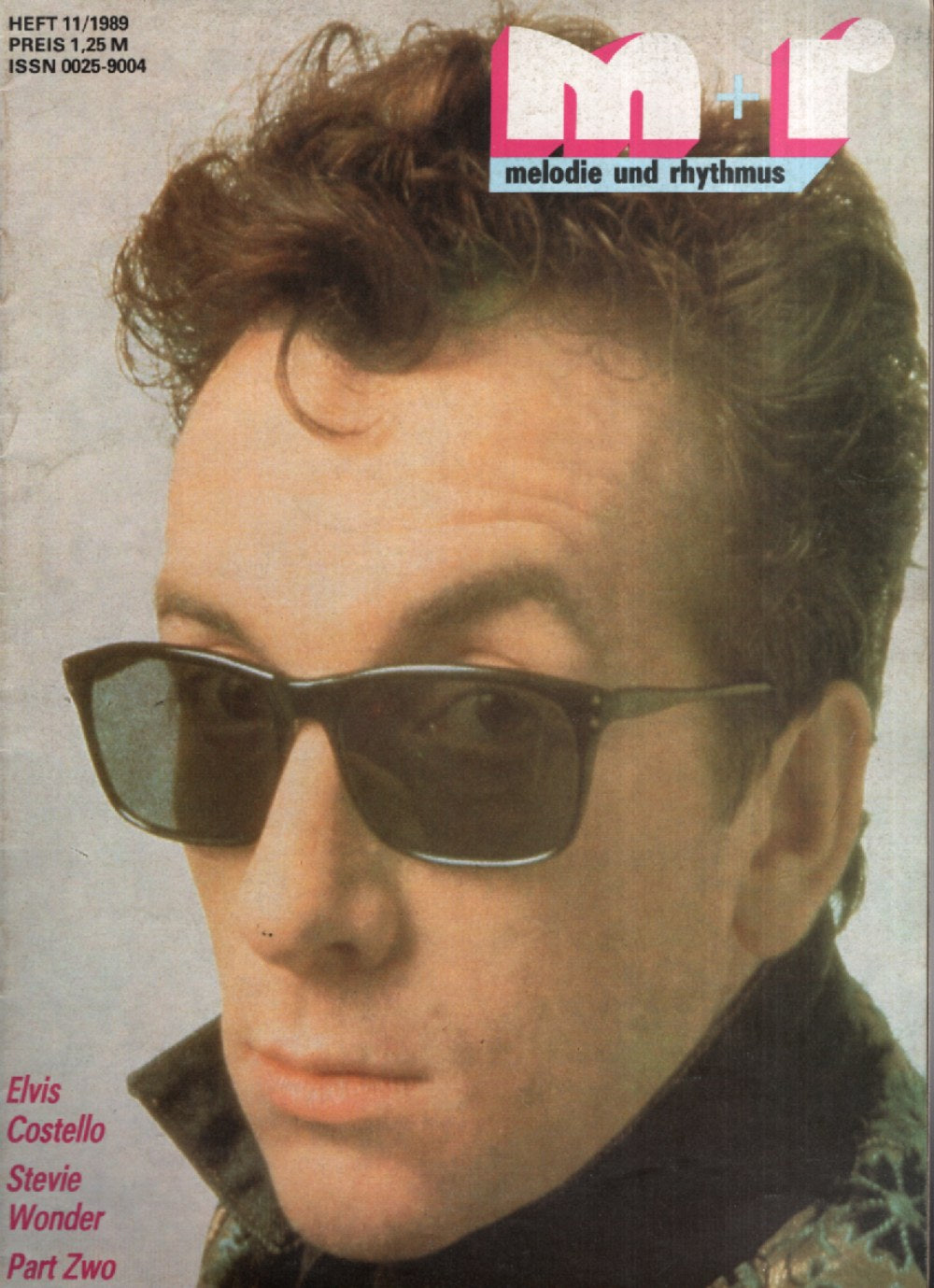 Melodie + Rhythmus Magazin Deutschland 1989-11 Elvis Costello Stevie Wonder Part Zwo