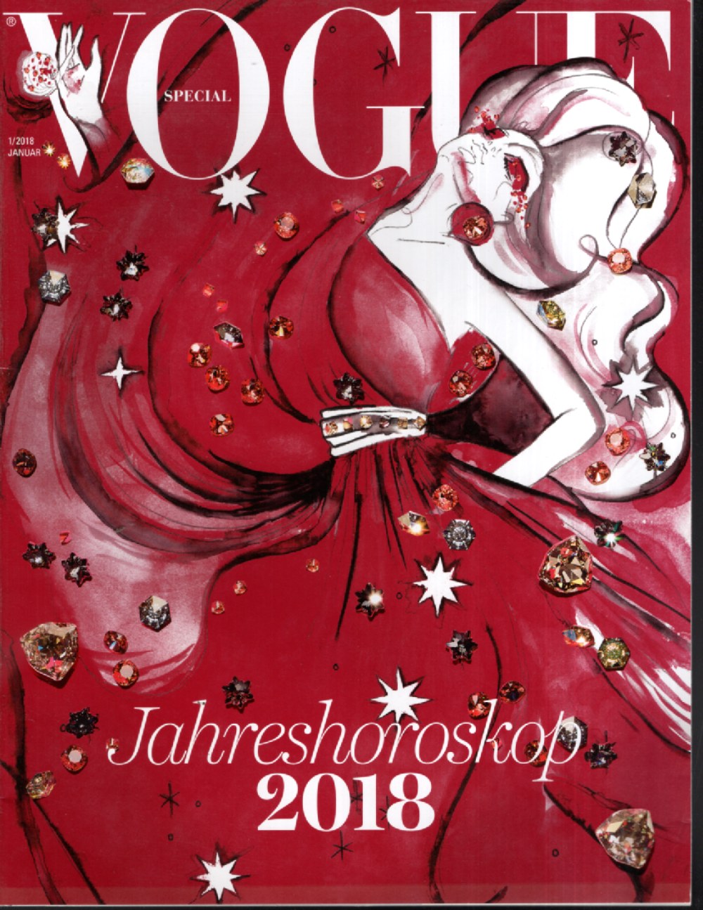 Vogue Spezial Magazin Deutschland 2018-01 Jahreshoroskop 2018 Modeillustration Astrologie