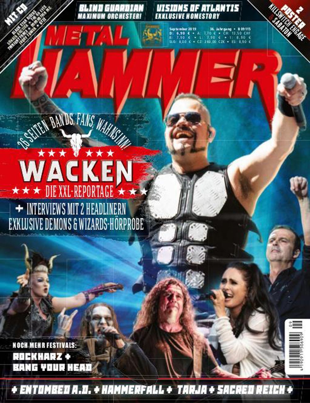 Metal Hammer Magazin Deutschland 2019-09 Wacken Blind Guardian Visions Of Atlantis + Poster