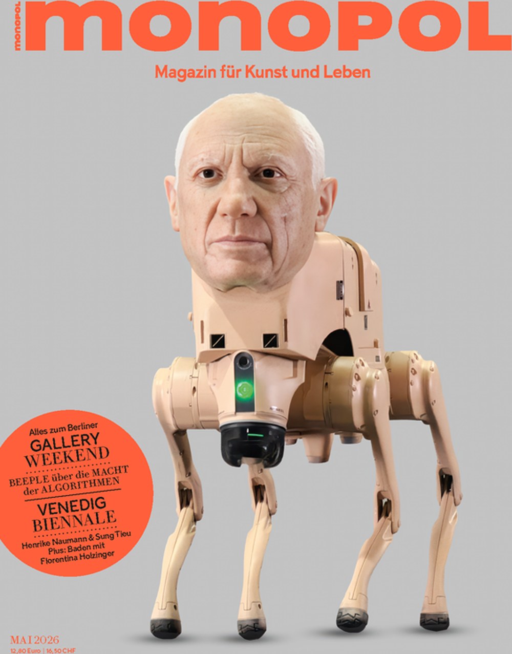 Monopol Magazin Deutschland 2026-05 Roboterhund Boston Dynamics Künstliche Intelligenz