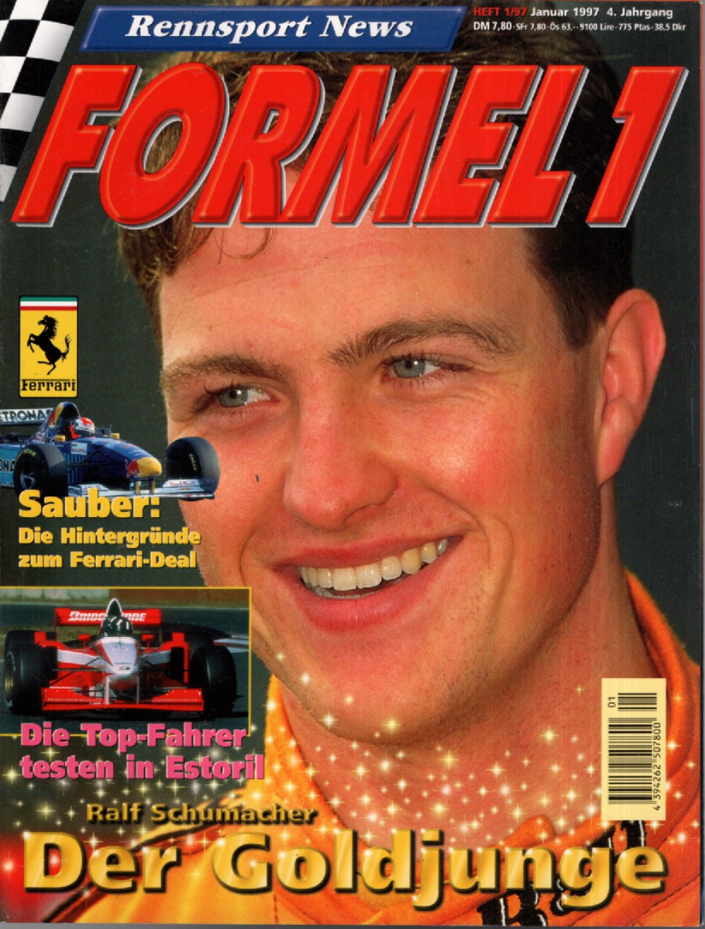 Formel 1 Magazin Deutschland 1997-01 Ralf Schumacher Michael Schumacher Ferrari Sauber
