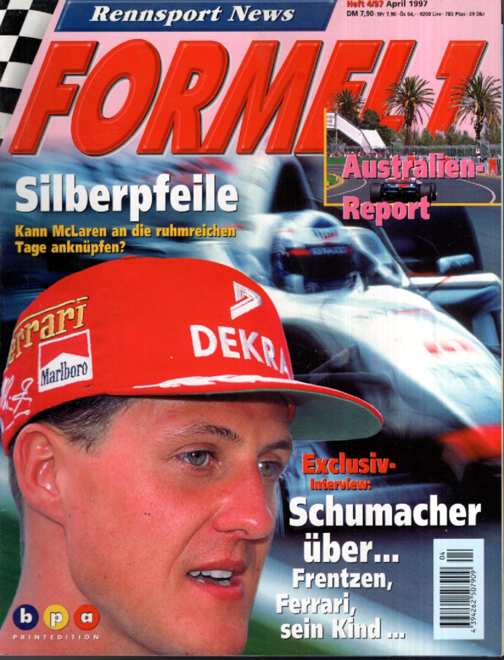 Formel 1 Magazin Deutschland 1997-04 Michael Schumacher McLaren Ferrari
