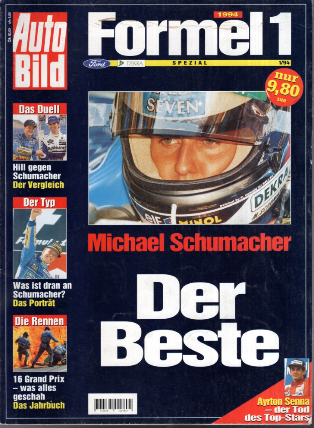 Auto Bild Spezial Magazin Deutschland 1994-01 Michael Schumacher Ayrton Senna