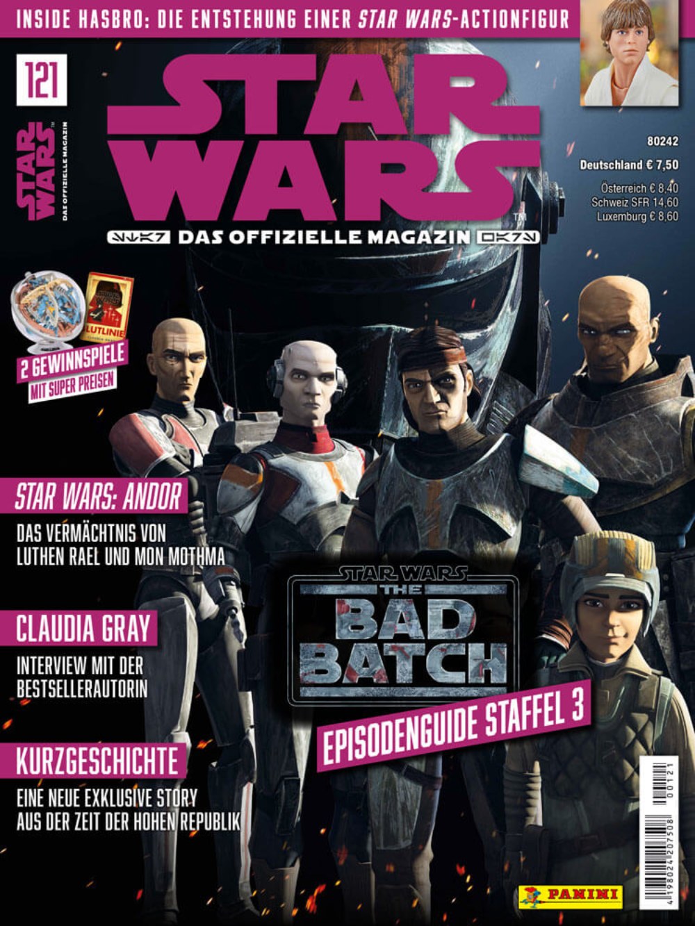 Star Wars Magazin Deutschland 2025 #121 Claudia Gray Luke Skywalker The Bad Batch + Poster