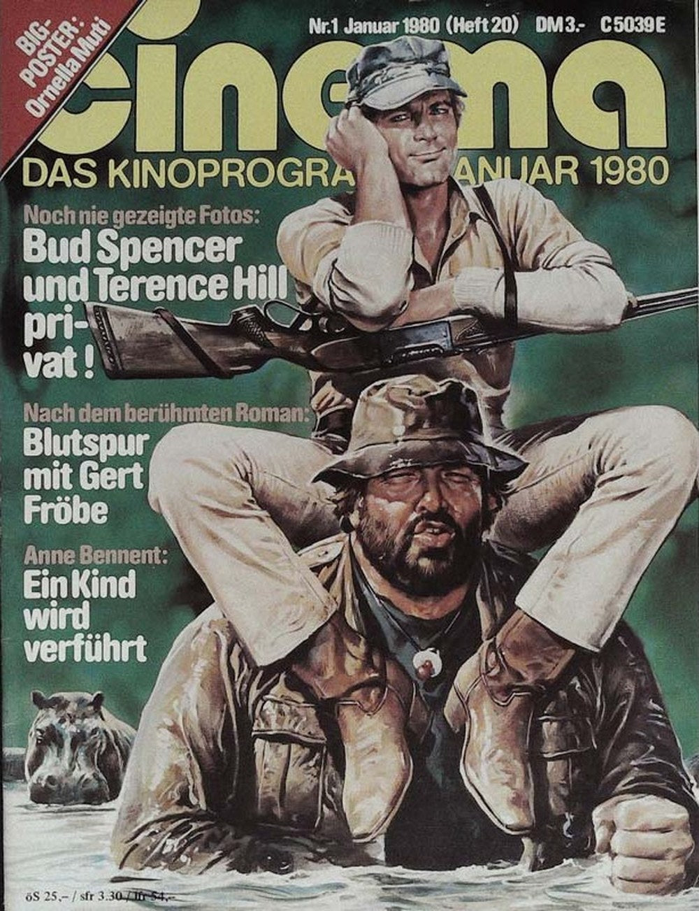 Cinema Magazin Deutschland 1980-01 Terence Hill Bud Spencer Gert Fröbe Anne Bennent Ornella Muti