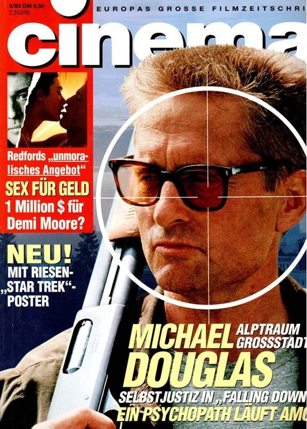 Cinema Magazin Deutschland 1993-06 Michael Douglas Demi Moore Robert Redford