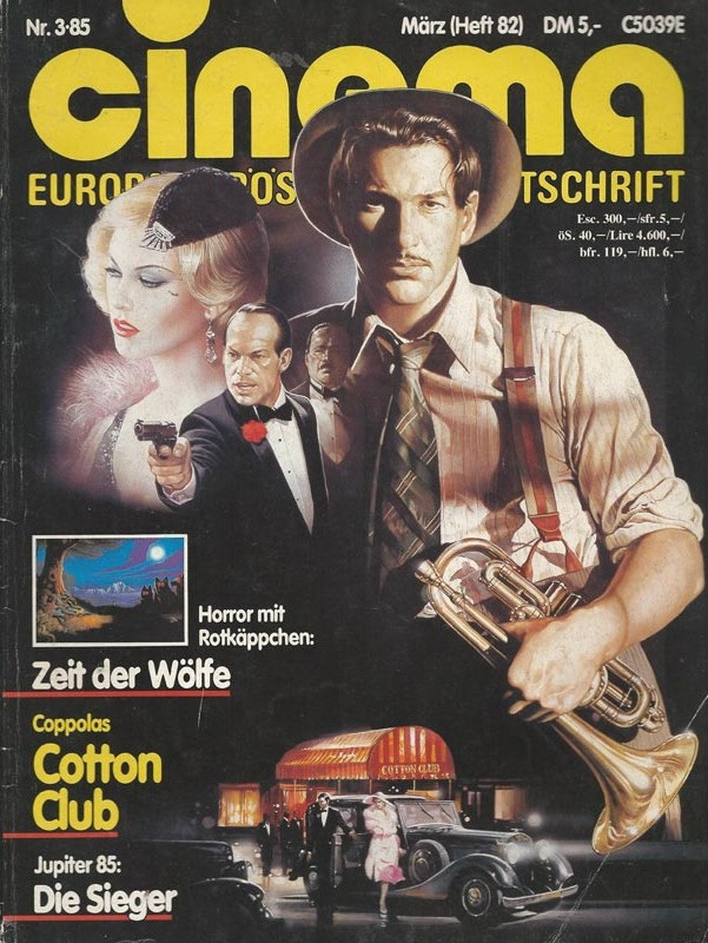 Cinema Magazin Deutschland 1985-03 Richard Gere Diane Lane Bob Hoskins Gregory Hines