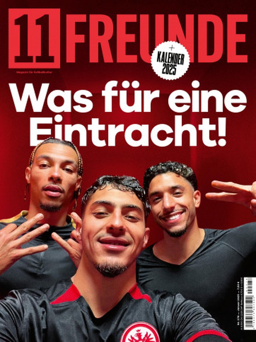 11 Freunde Magazin Deutschland 2024-278 Hugo Ekitike Omar Marmoush Fares Chaibi Eintracht Frankfurt