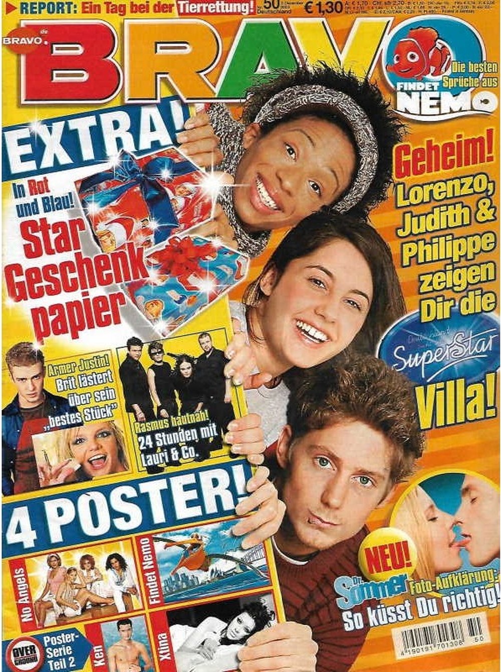 Bravo Magazin Deutschland 2003-50 Lorenzo Brino Judith Hildebrandt Philippe Brenninkmeyer Justin Timberlake Lauri Ylönen