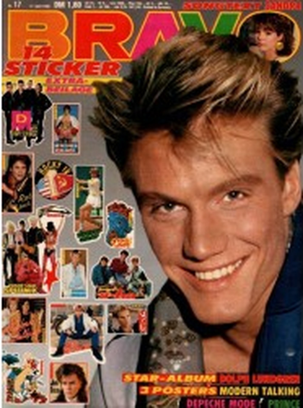 Bravo Magazin Deutschland 1986-17 Den Harrow Depeche Mode Dolph Lundgren John Taylor Michael Jackson