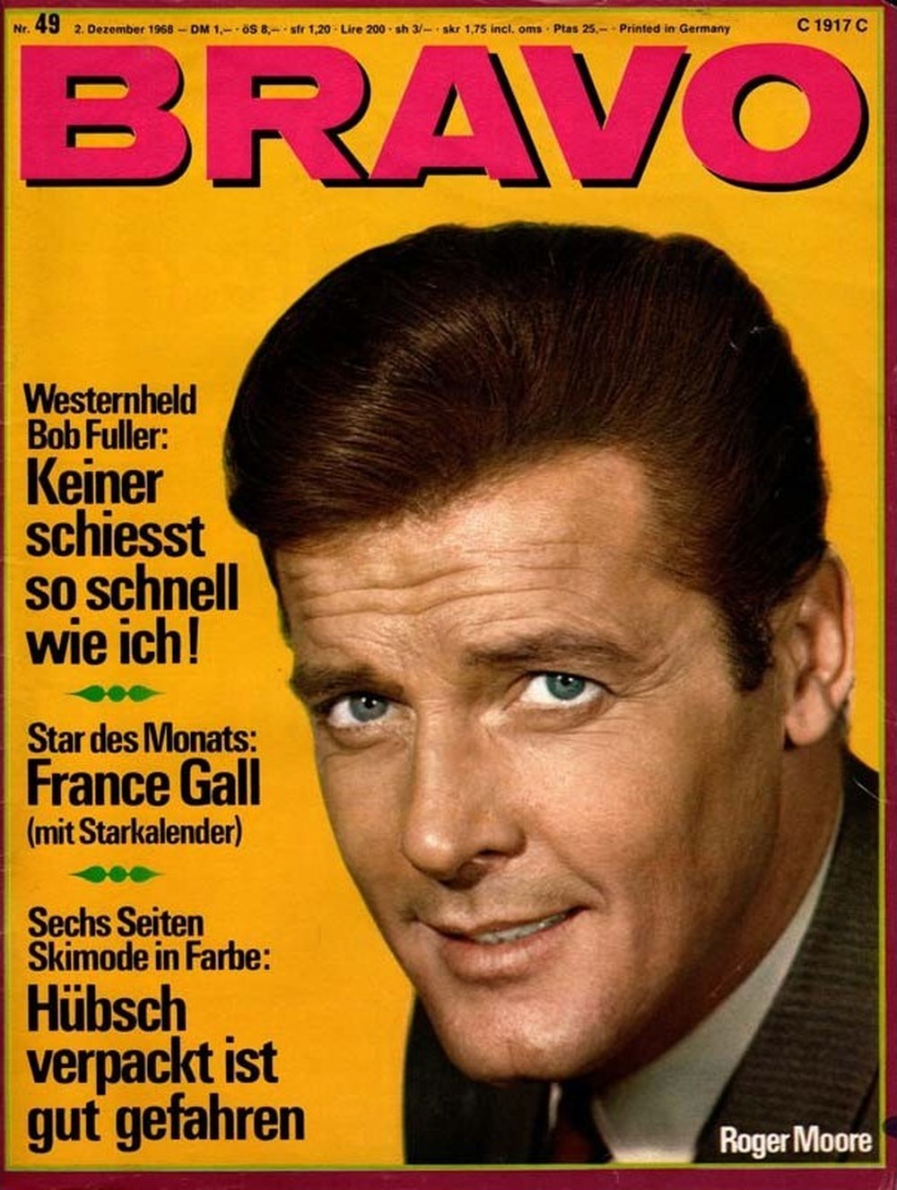 Bravo Magazin Deutschland 1968-49 Roger Moore Bob Fuller France Gall
