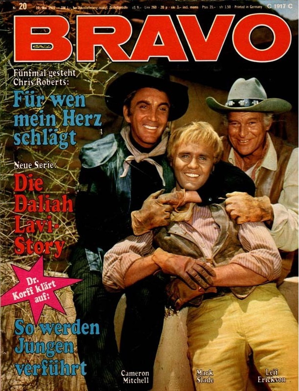 Bravo Magazin Deutschland 1972-20 Mark Slade Cameron Mitchell Leif Erickson Chris Roberts Daliah Lavi