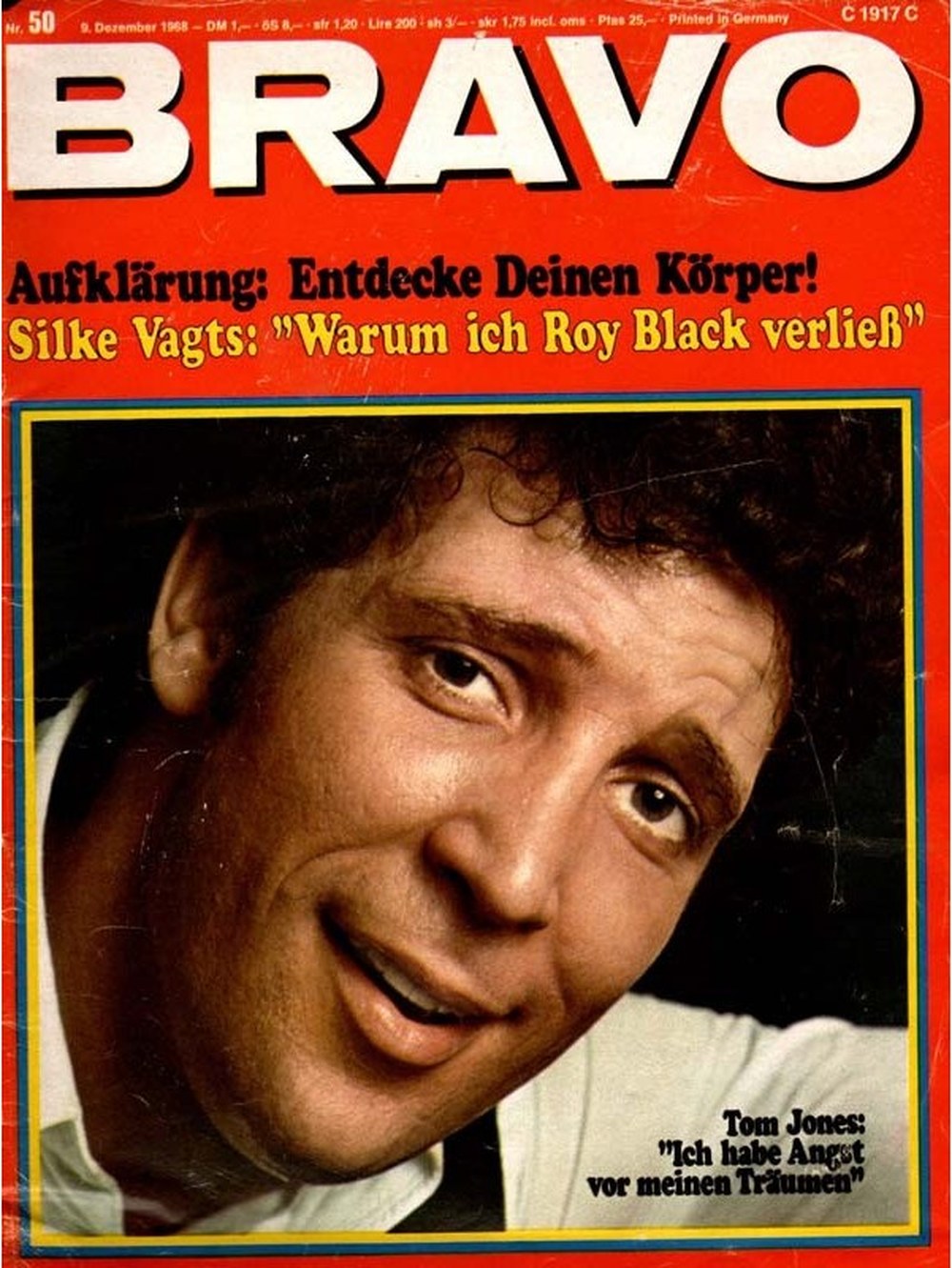 Bravo Magazin Deutschland 1968-50 Tom Jones Roy Black Silke Vagts