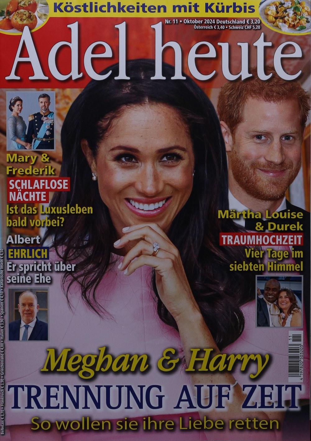 Adel Heute Magazin Deutschland 2024-11 Meghan Markle Prince Harry Princess Mary Of Denmark Prince Frederik Of Denmark Prince Albert II Of Monaco