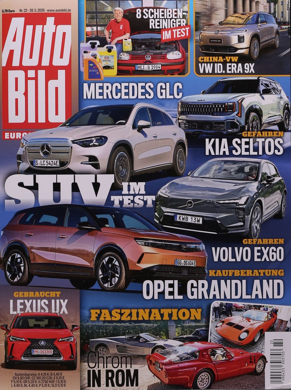 Auto Bild Magazin Deutschland 2026-22 SUV Vergleichstest Mercedes GLC Kia Seltos