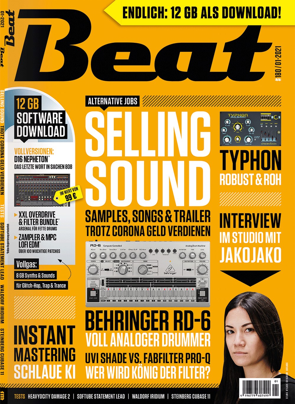 Beat Magazin Deutschland 2021-01 JakoJako D16 Nepheton Heavyocity Softube Behringer
