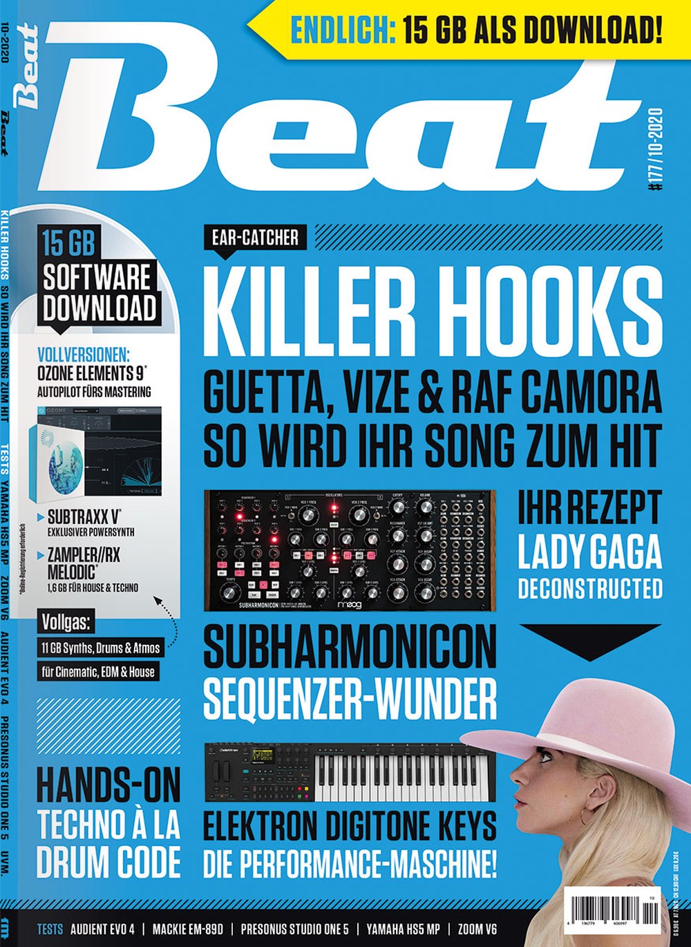 Beat Magazin Deutschland 2020-10 Lady Gaga David Guetta RAF Camora VIZE Elektron