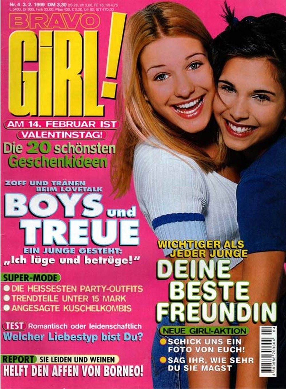 Bravo Girl Magazin Deutschland 1999-04 Valentinstag Geschenkideen Treue