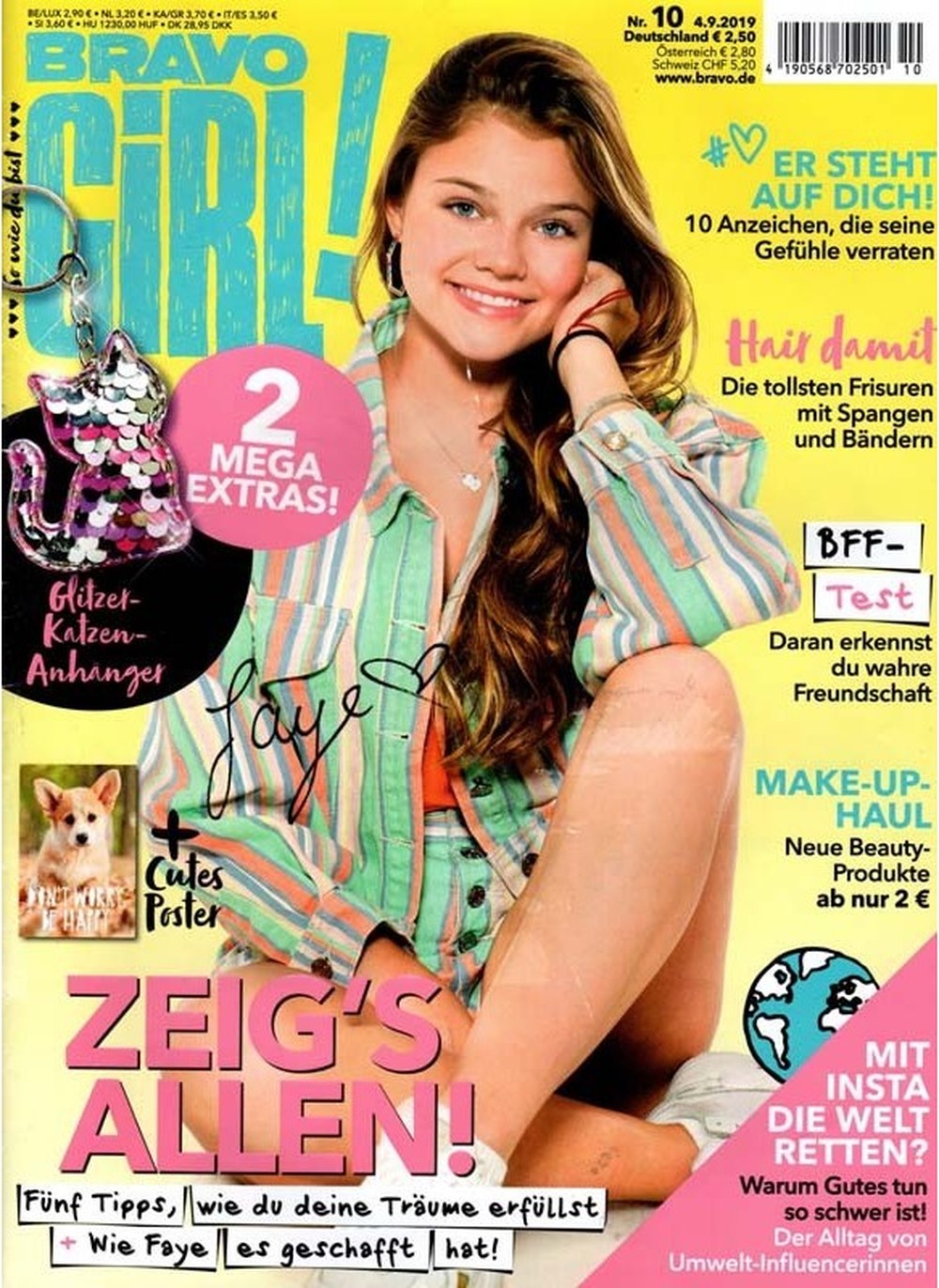 Bravo Girl Magazin Deutschland 2019-10 Faye Montana
