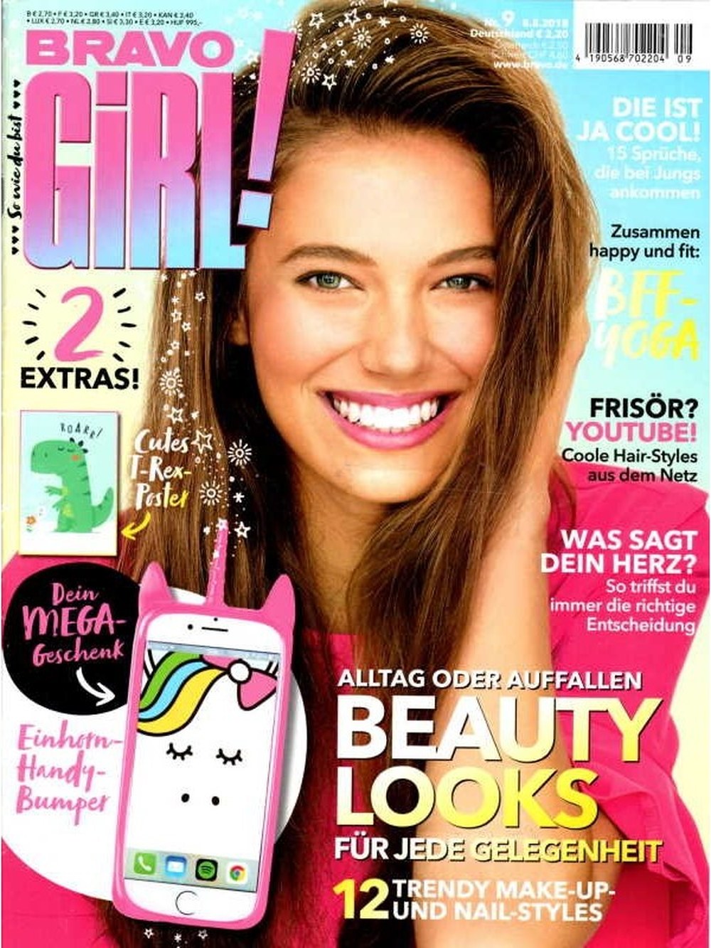 Bravo Girl Magazin Deutschland 2018-09 Beauty-Looks Make-up Nail-Styles