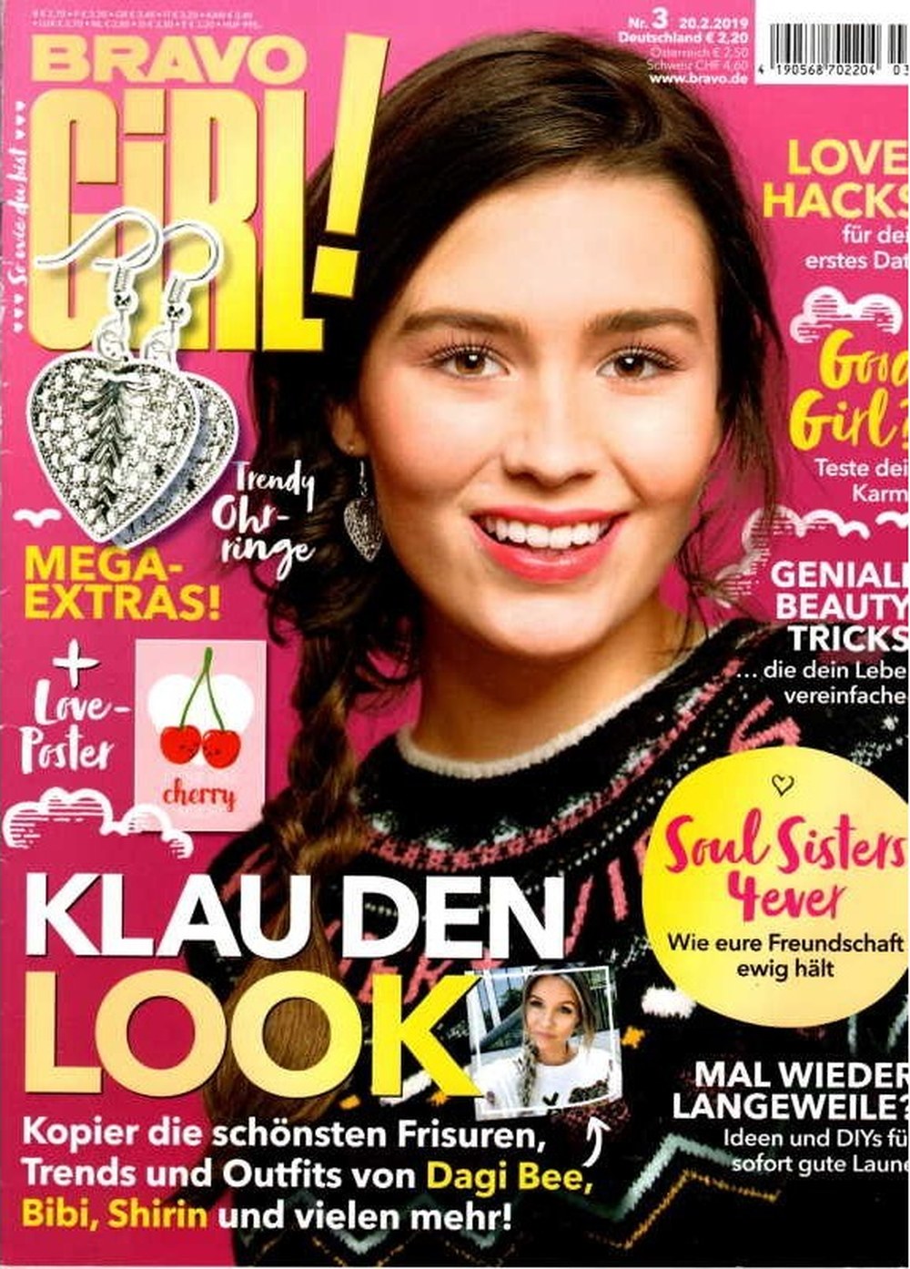 Bravo Girl Magazin Deutschland 2019-03 Dagi Bee Bibi Shirin