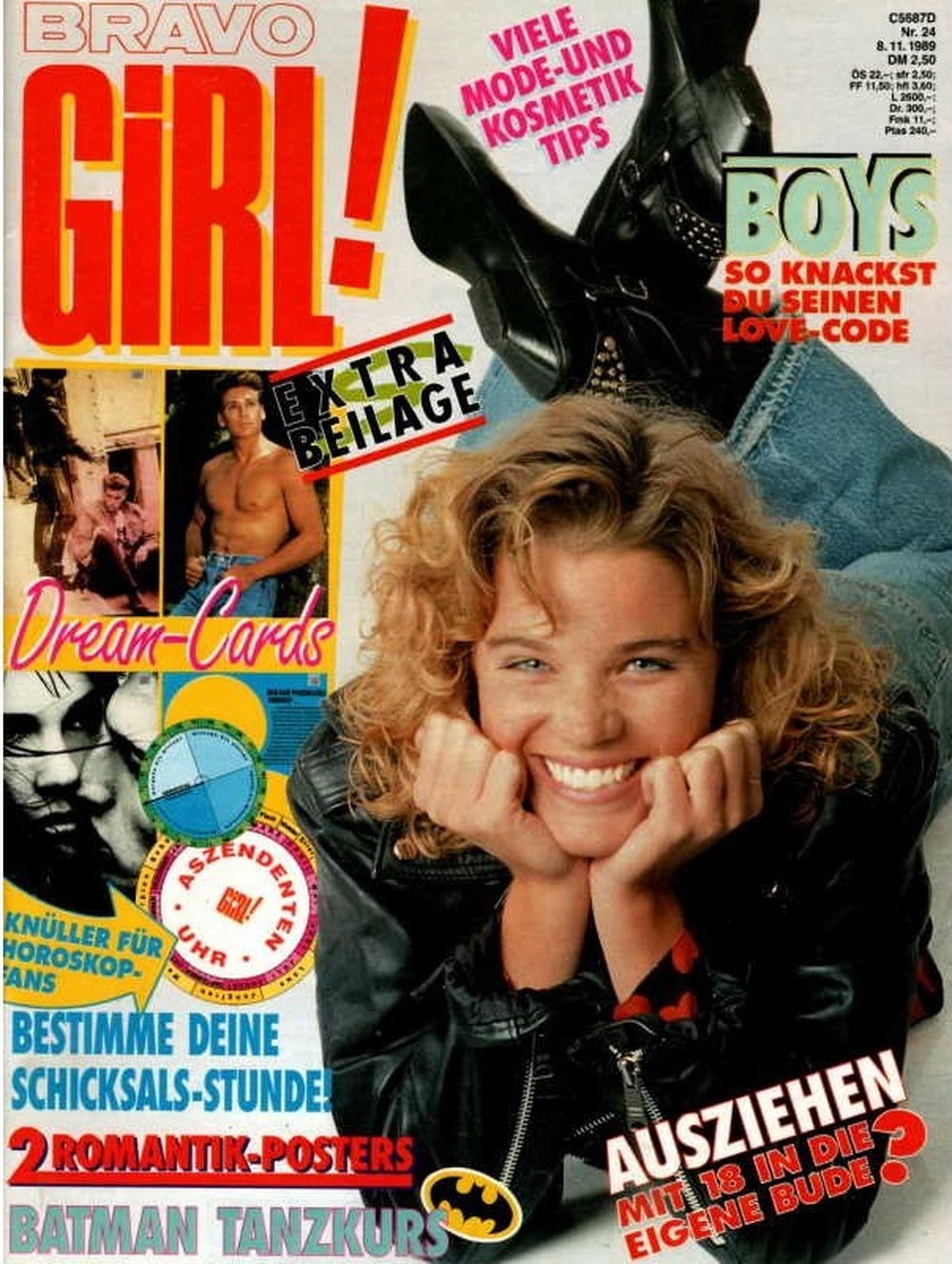 Bravo Girl Magazin Deutschland 1989-24 Mode- Und Beauty-Tipps Batman Tanzkurs