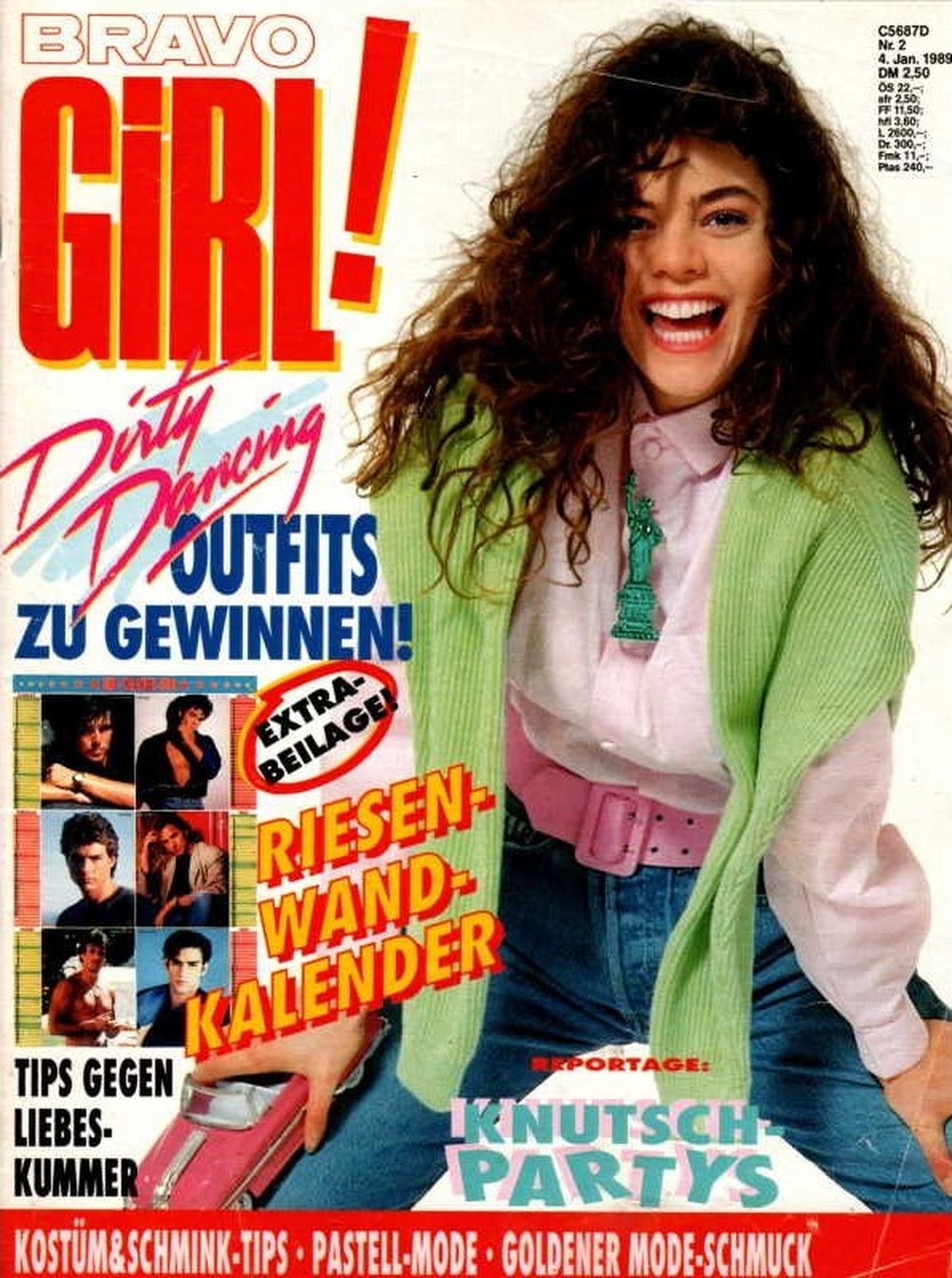 Bravo Girl Magazin Deutschland 1989-02 Jennifer Grey Patrick Swayze