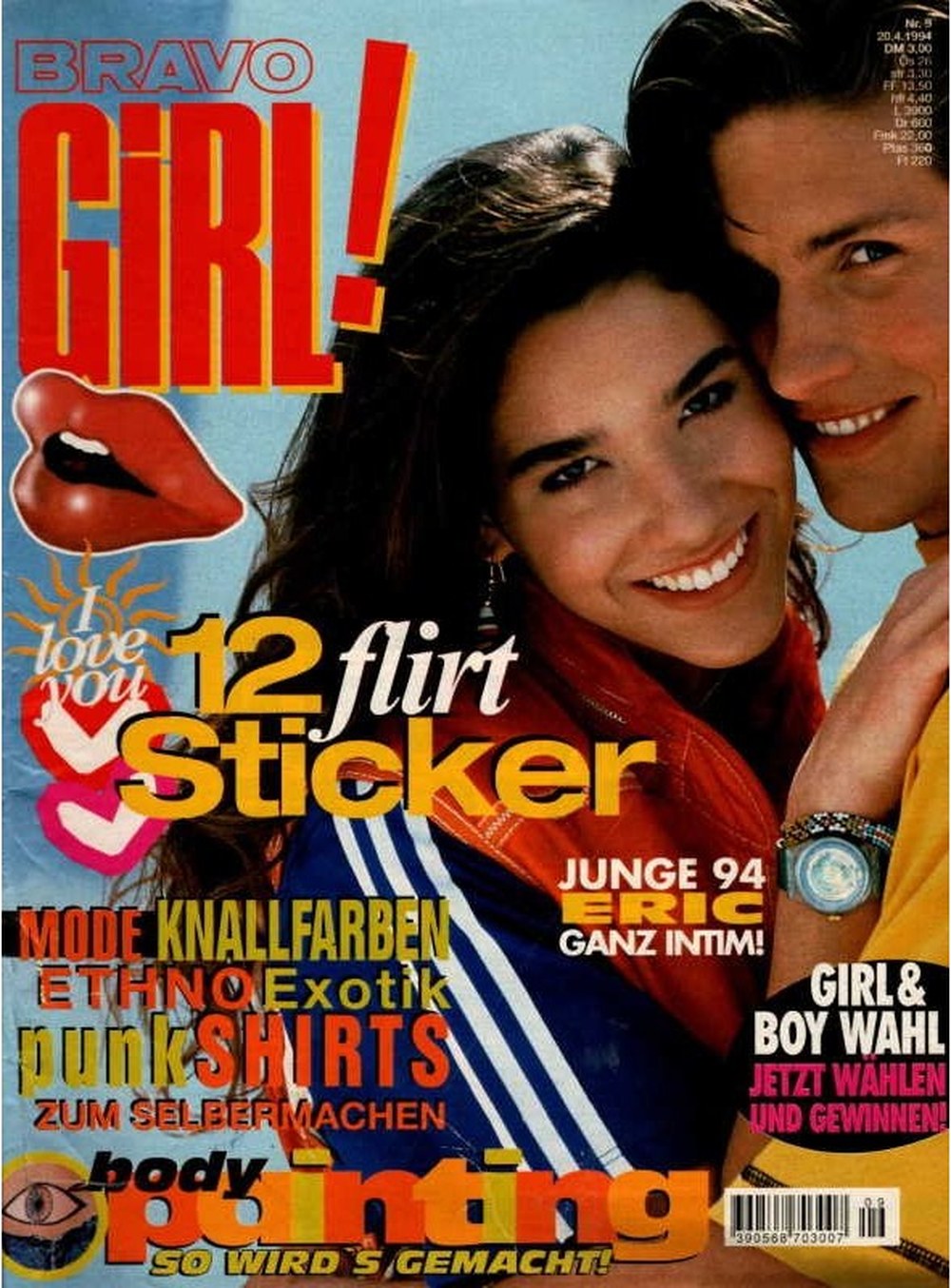 Bravo Girl Magazin Deutschland 1994-09 Eric
