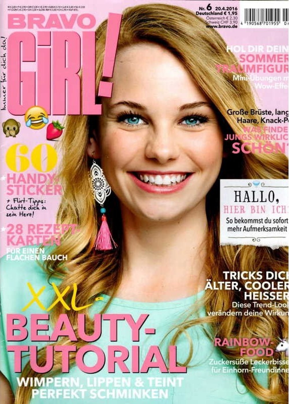 Bravo Girl Magazin Deutschland 2016-06 Beauty-Tutorial Make-up-Tipps Flirt-Ratgeber
