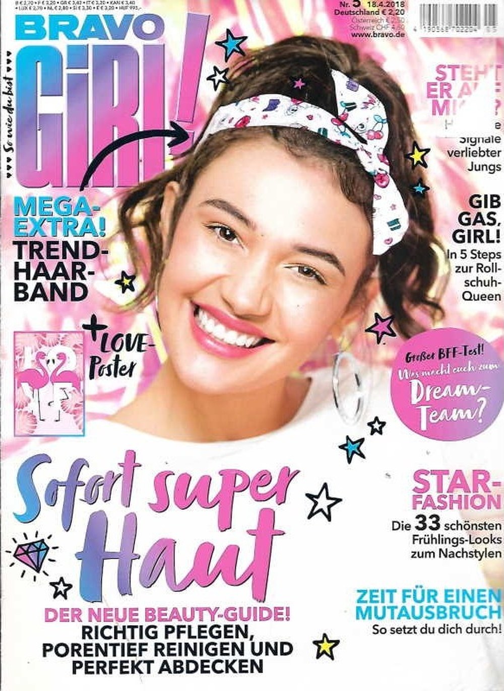 Bravo Girl Magazin Deutschland 2018-05 Hautpflege Beauty-Guide Haarband
