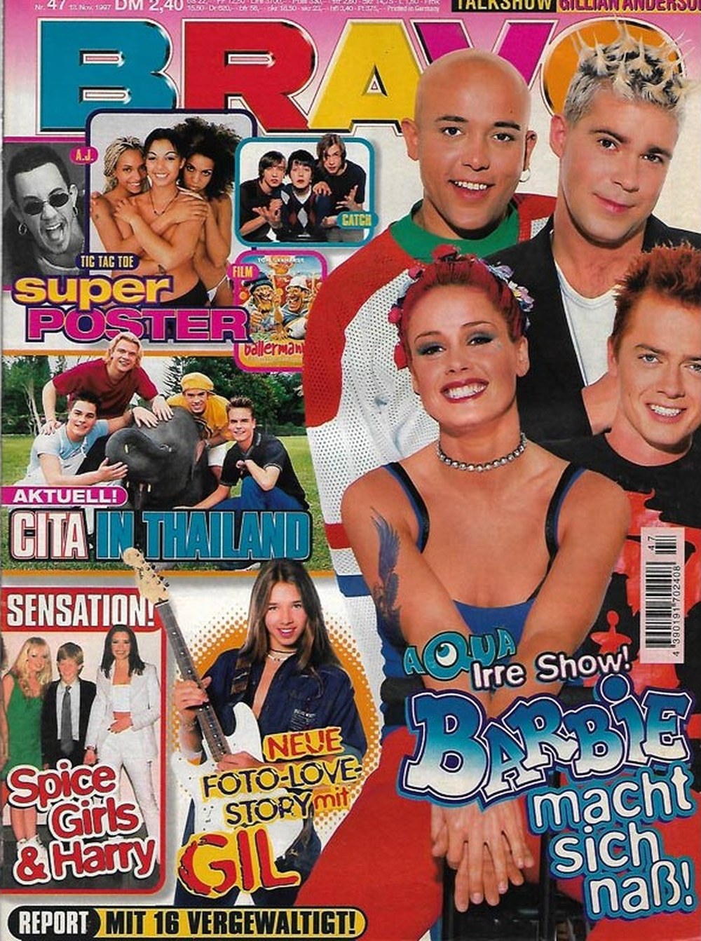 Bravo Magazin Deutschland 1997-47 Aqua Lene Nystrøm René Dif Søren Rasted Claus Norreen
