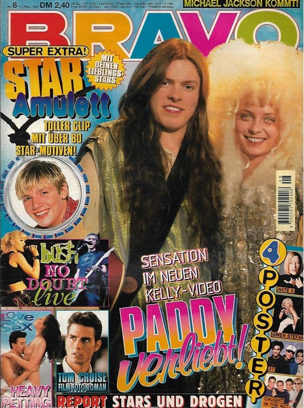 Bravo Magazin Deutschland 1997-08 Paddy Kelly Maite Kelly Nick Carter Tom Cruise Michael Jackson