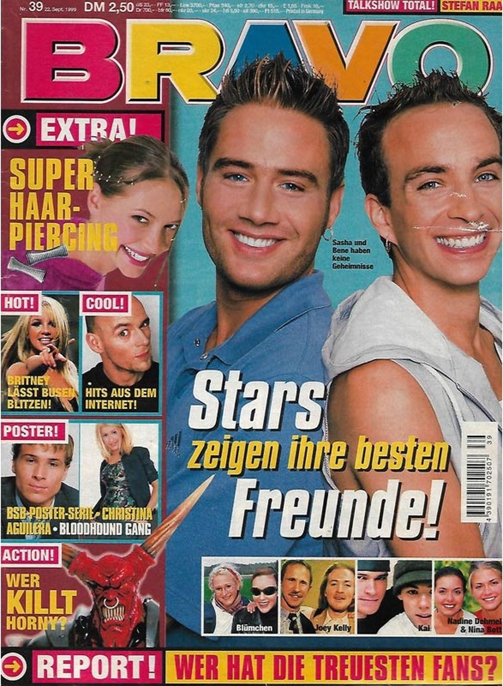 Bravo Magazin Deutschland 1999-39 Sasha Rene Blümchen Joey Kelly Kai