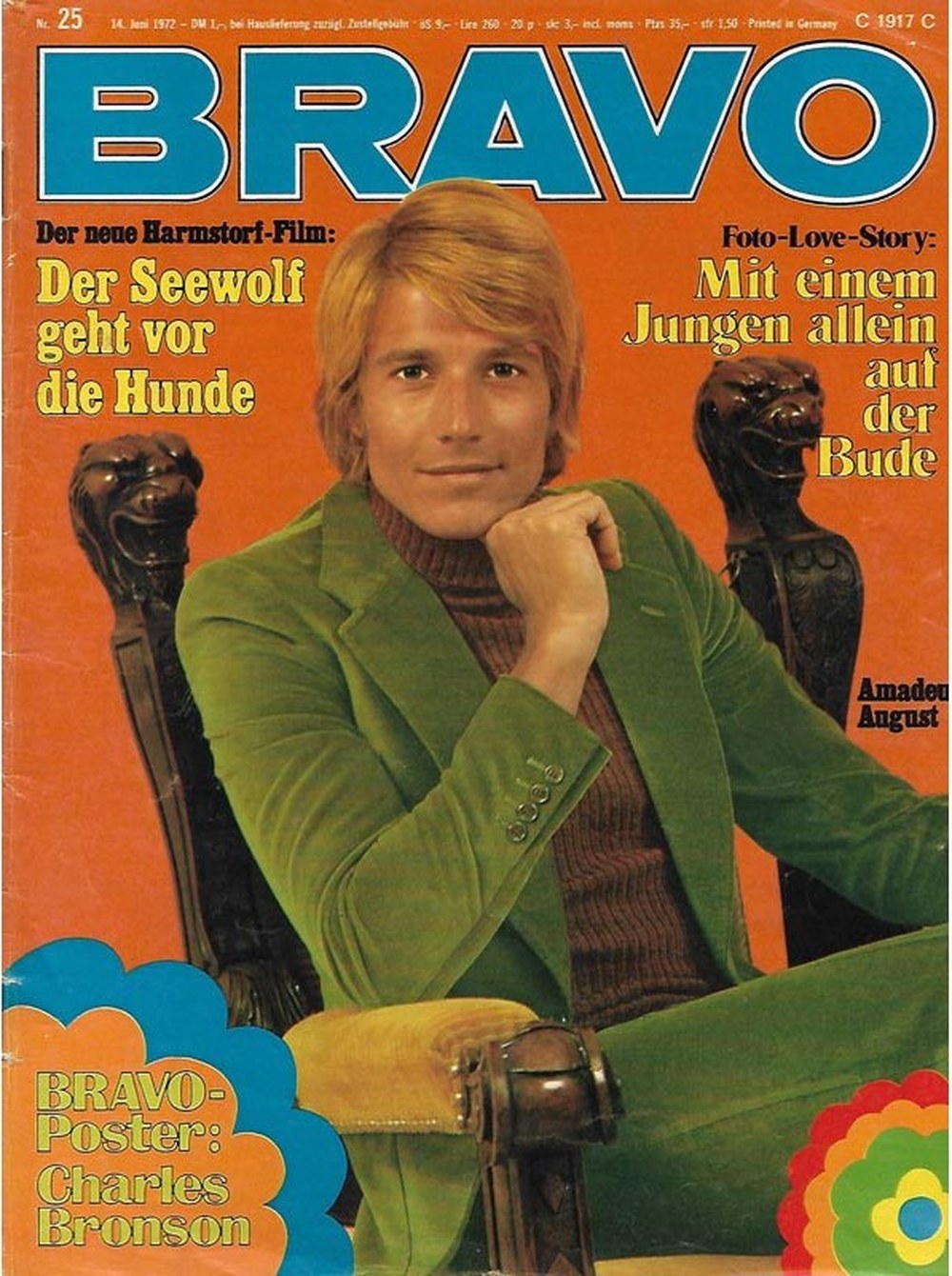 Bravo Magazin Deutschland 1972-25 Amadeus August Charles Bronson