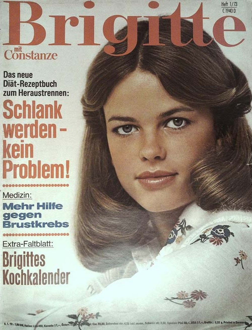 Brigitte Magazin Deutschland 1973-01 Constanze