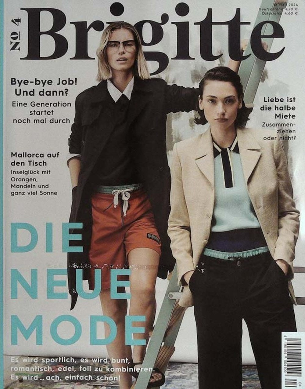 Brigitte Magazin Deutschland 2024-04 Modetrends Sportliche Mode Farbenfrohe Mode