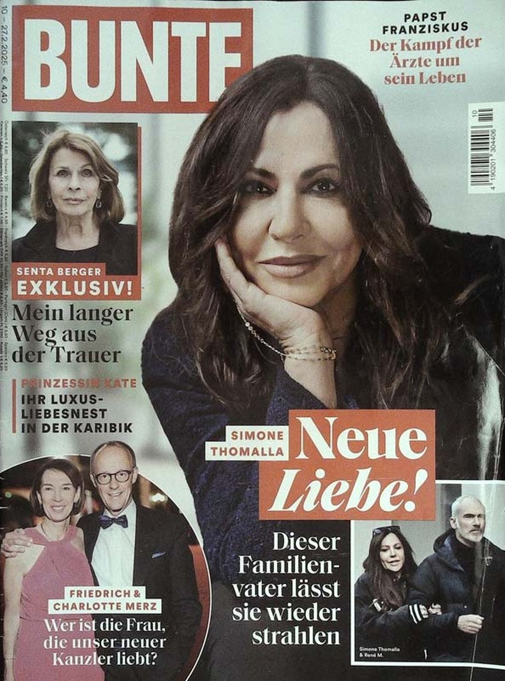Bunte Magazin Deutschland 2025-10 Simone Thomalla Senta Berger Friedrich Merz Charlotte Merz Pope Francis