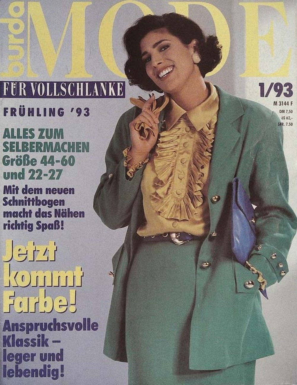 Burda Magazin Deutschland 1993-01 Plus-Size-Mode Frühjahrsmode Schnittmuster